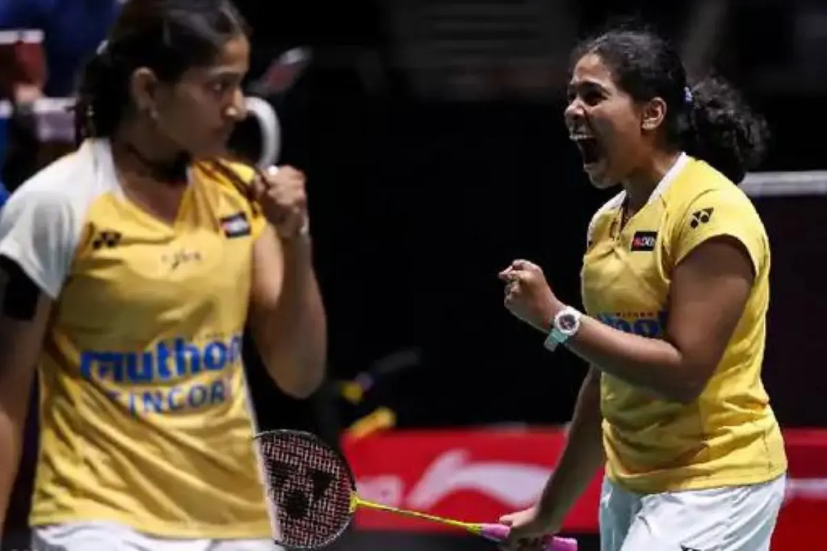 Gayatri (left) and trisha (right) reached the semi-finals after defeating world number 2 and world number 6.