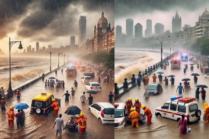 Mumbai Under Siege:: Heavy Rains Disrupt Daily Life, Trigger Landslides and Floods