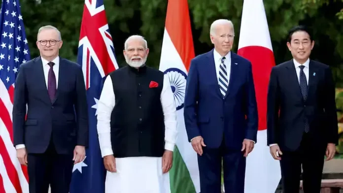 Delaware: President Joe Biden, Prime Minister Narendra Modi, Australia's Prime Minister Anthony Albanese (L) and Japan's Prime Minister Fumio Kishida at the Quadrilateral Cancer Moonshot initiative event on the sidelines of the Quad Leaders Summit at Archmere Academy in Claymont, Delaware, USA, Saturday, Sept. 21, 2024.