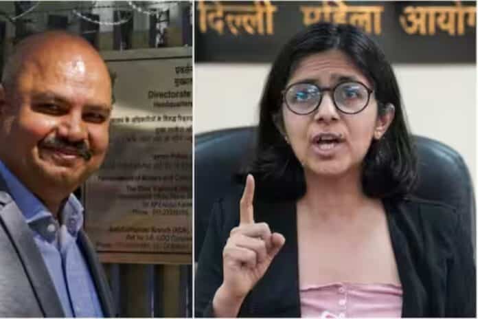 Bhibhav Kumar ( L) ,Swati Maliwal ( R)