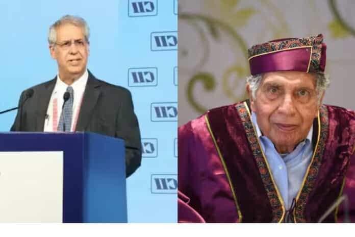 Noel Tata Left and Rattan Tata Right