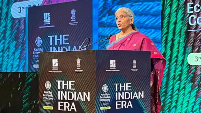 Nirmala Sitharaman called the coming decades a 